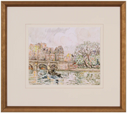 17" x 16" Paris River Framed Art