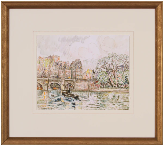 17" x 16" Paris River Framed Art