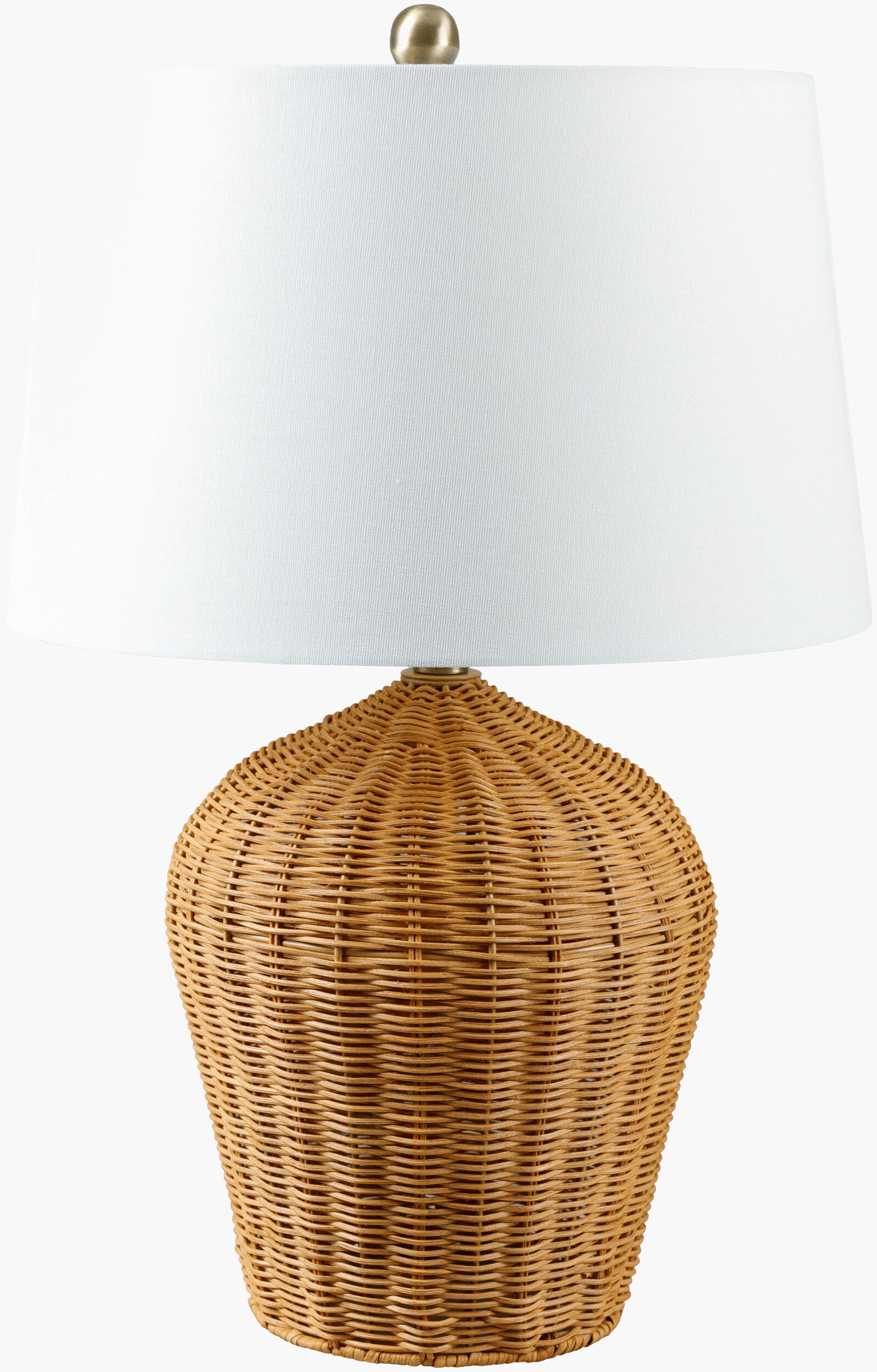 24 Inch Wicker Base Lamp