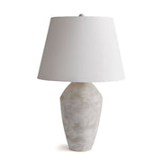 31 Inch Tall White Oval Lamp