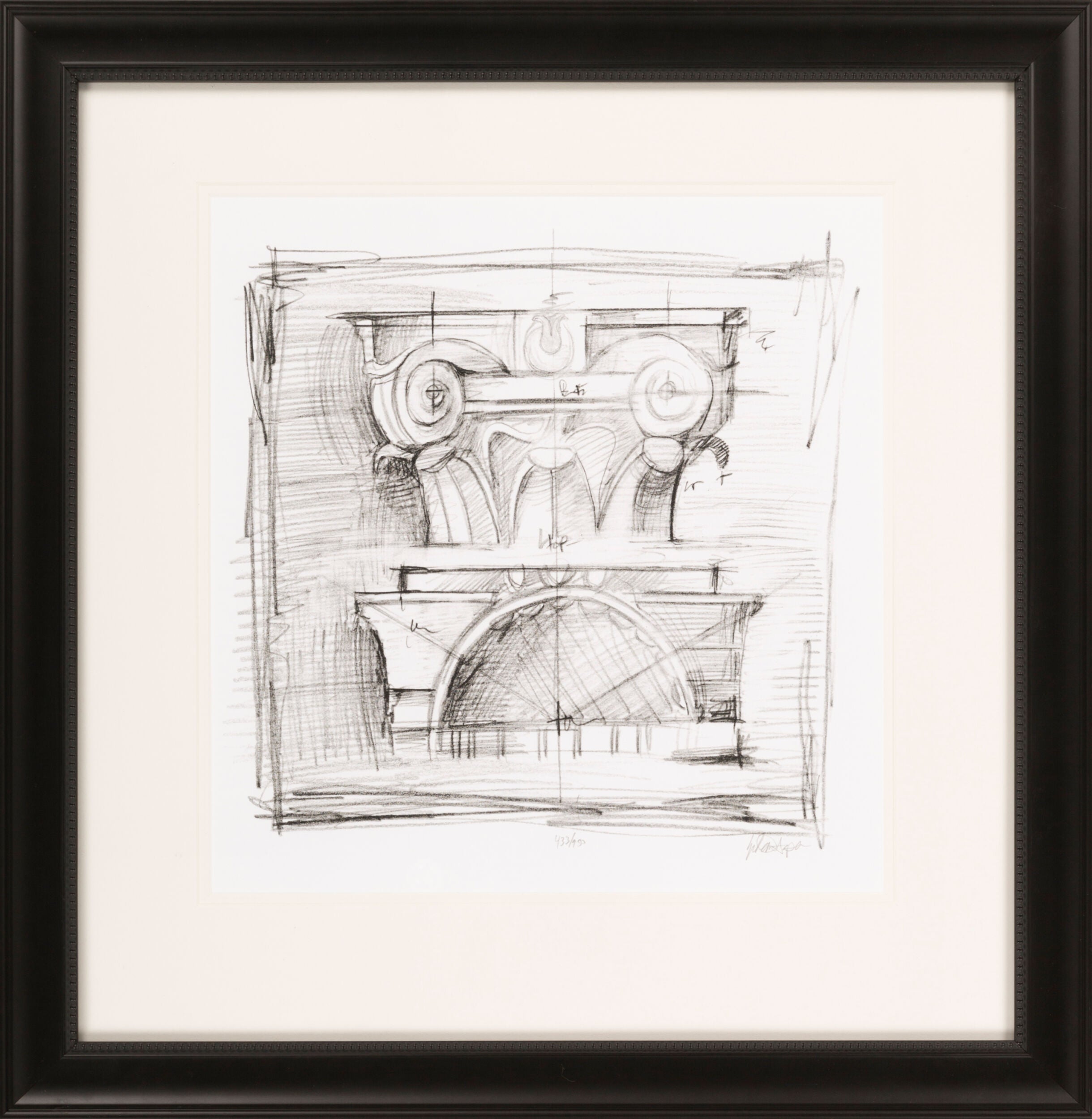 Collussem Pillar Sketched Framed Art