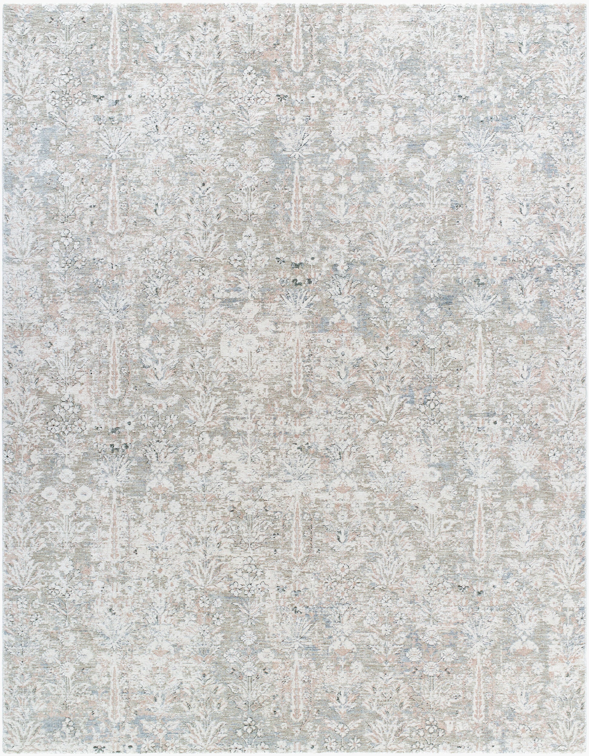 Gray Poetry Machine Woven Rug